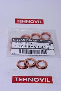 Запчасть: кольцо сливного болта поддона ДВС NISSAN