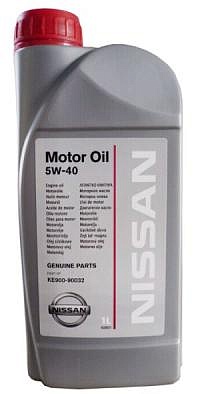 Запчасть: масло моторное 5W40 1L (208L) API SL/CF.  ACEA A3/B4 NISSAN